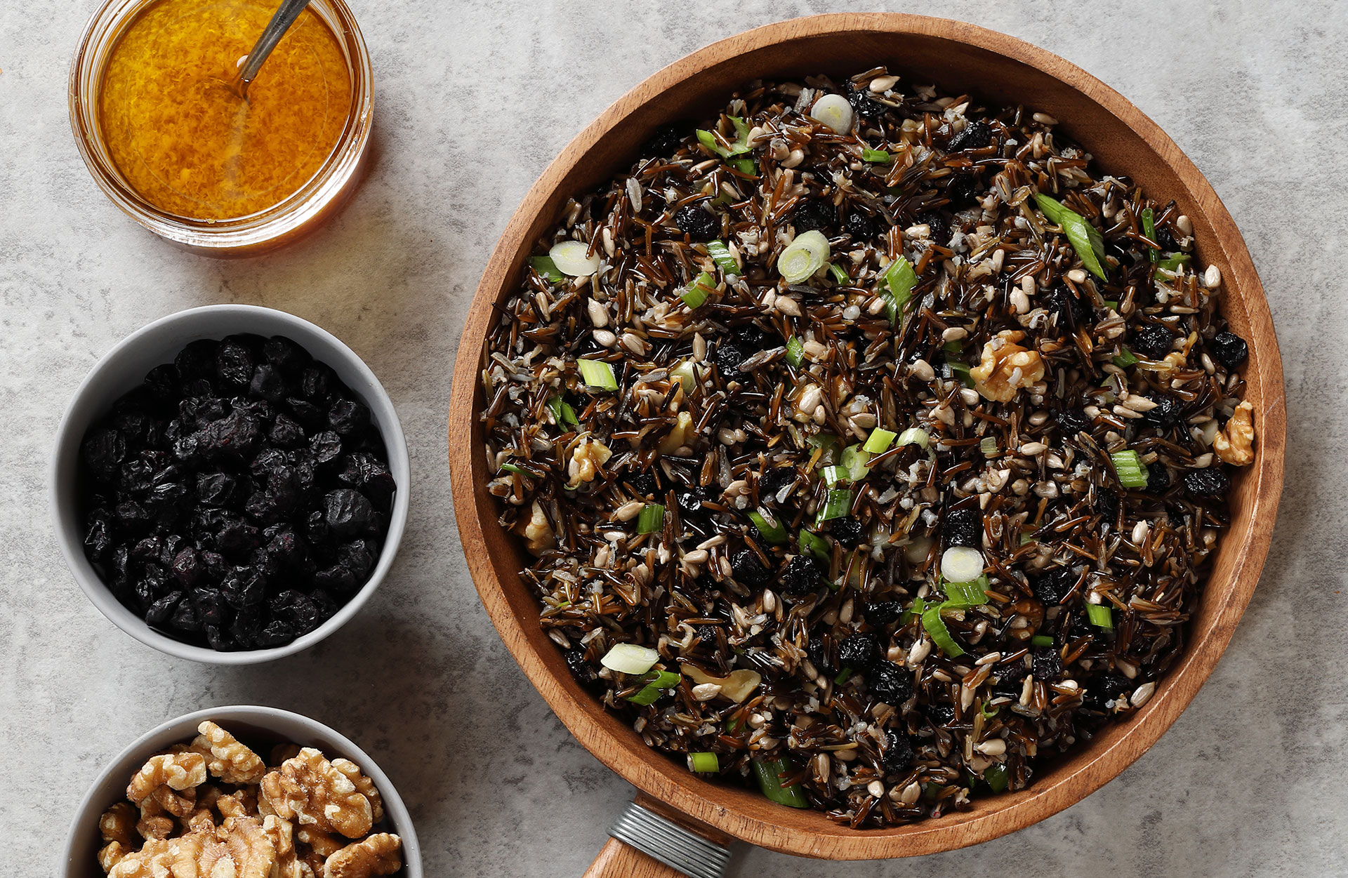 Wild Rice Salad with Maple Vinaigrette - Hello Canola