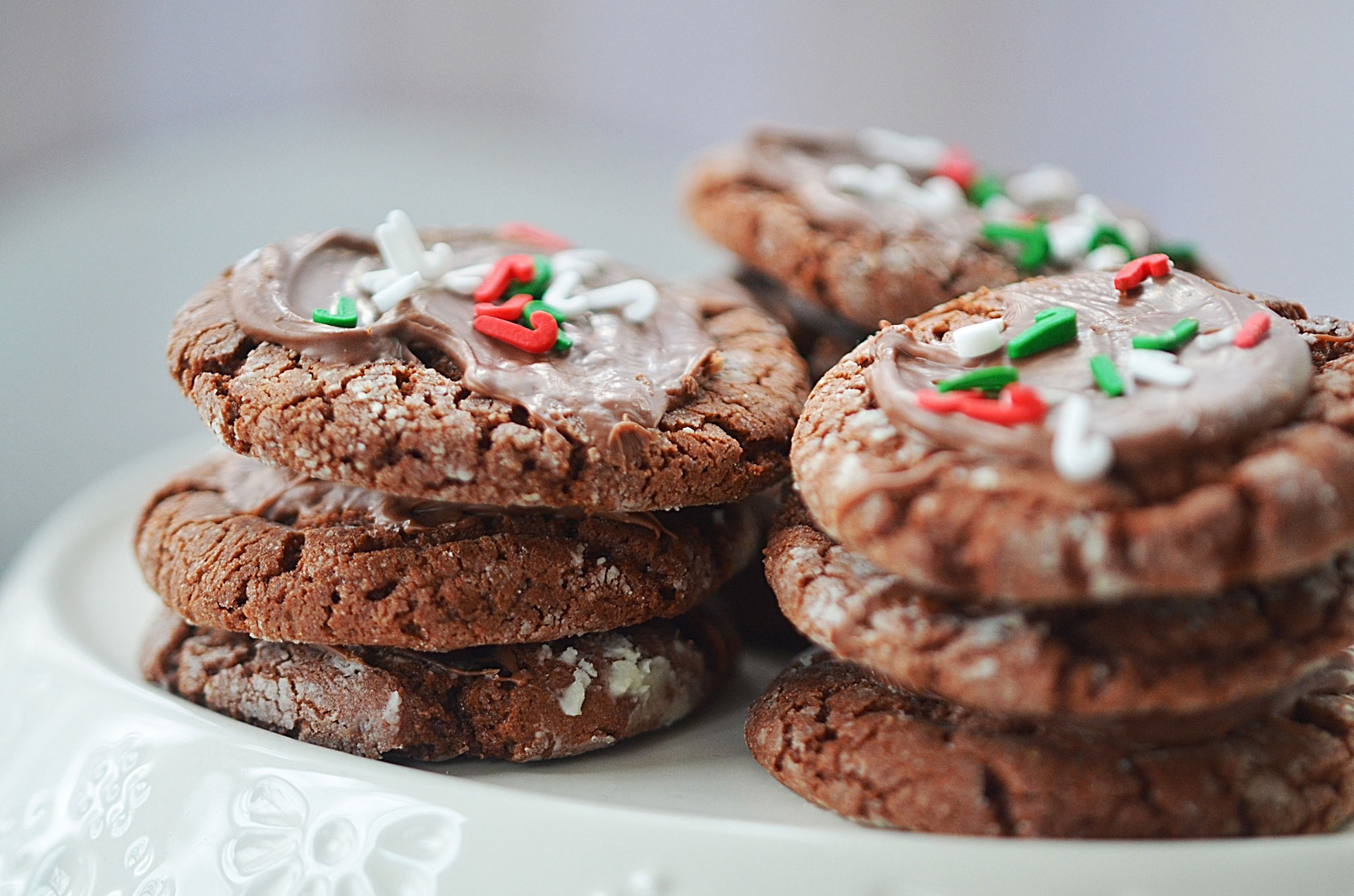 Chocolate Mint Crackle Cookie recipe